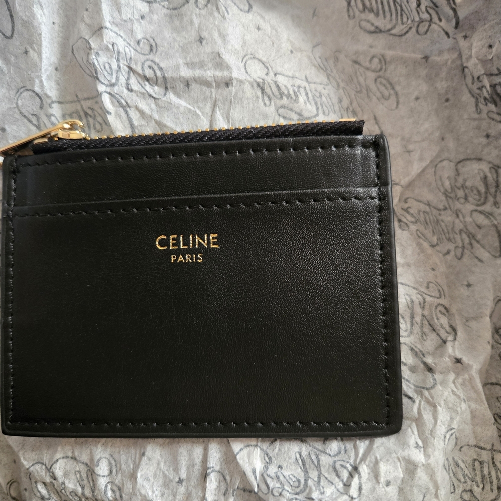 CELINE Compact wallet with coin Triomphe LIKE NEW!! - Picture 2 of 6
